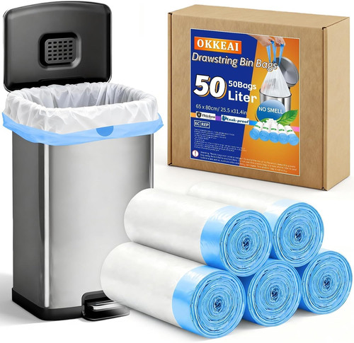 50l heavy duty bin bags - heavy,