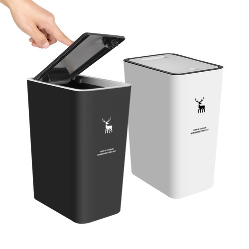 Trash can with lid pack - trash,