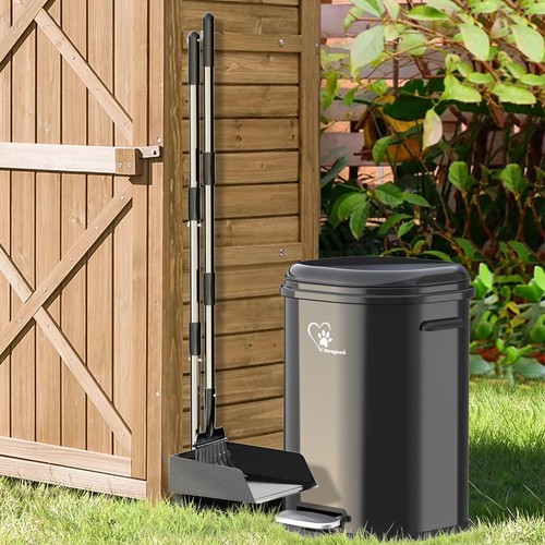 Dog poop trash can - trash, outdoor