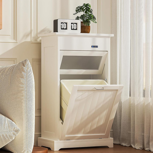 Tilt out trash - trash, cabinet