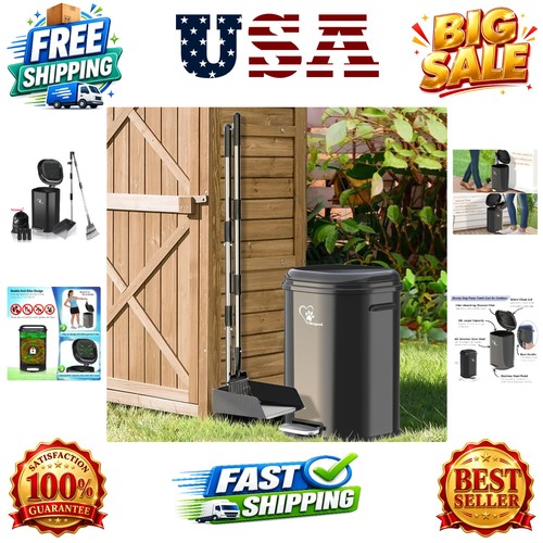 Dog poop trash can - dog,