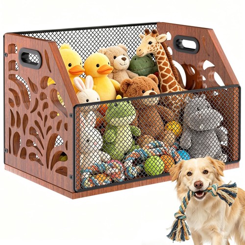 Dog toy basket - chew-proof,