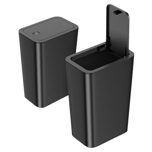 2pack black plastic bin - black,