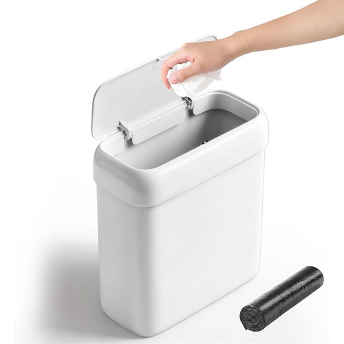 Small bathroom trash can with - small,