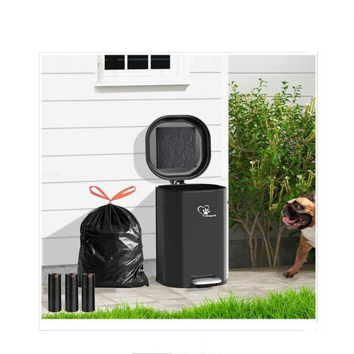 Outdoor dog poop trash can - dog,