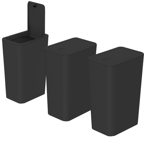 Slim bathroom bin with - slim,
